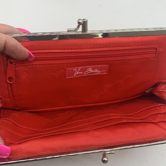 Vera Bradley 70s Look Floral Vintage Wallet Orange Green. VB3102 - Picture 5 of 9